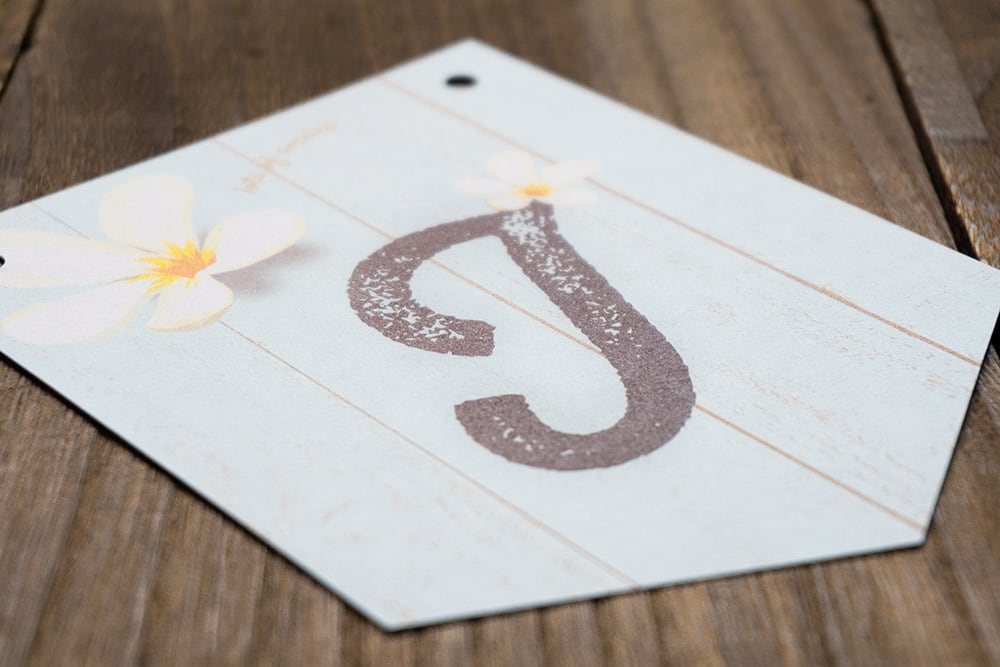 Resort3】ウェディングガーランド JUST MARRIED ☆名入れ可デザイン