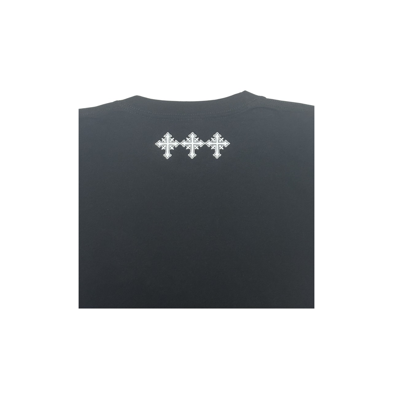ELDOLADO brand logo cross tｰshirts white【LT033】 - 4