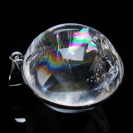 アイリスクォーツ 水晶 ペンダント 虹入り 一点物 おまかせ便 112-12402
