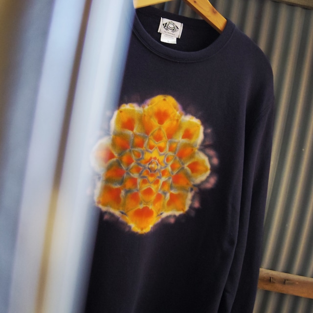 “抜染×曼荼羅染め” TIE DYE SWEAT / タイダイ スウェット  L