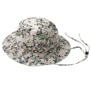 BOTANICAL PRINT SAFARI HAT / ボタニカルサファリハット (BLACK)