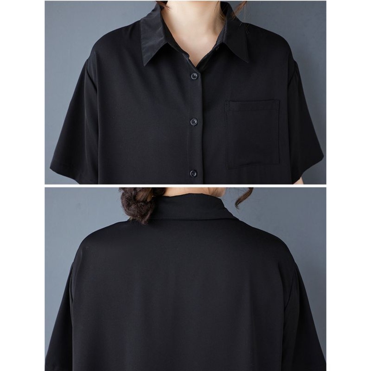 レースティアード シャツワンピース  30121