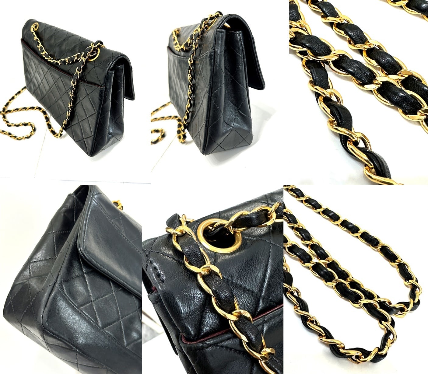 CHANEL シャネル マトラッセ 24 ダブルチェーン ショルダーバッグ