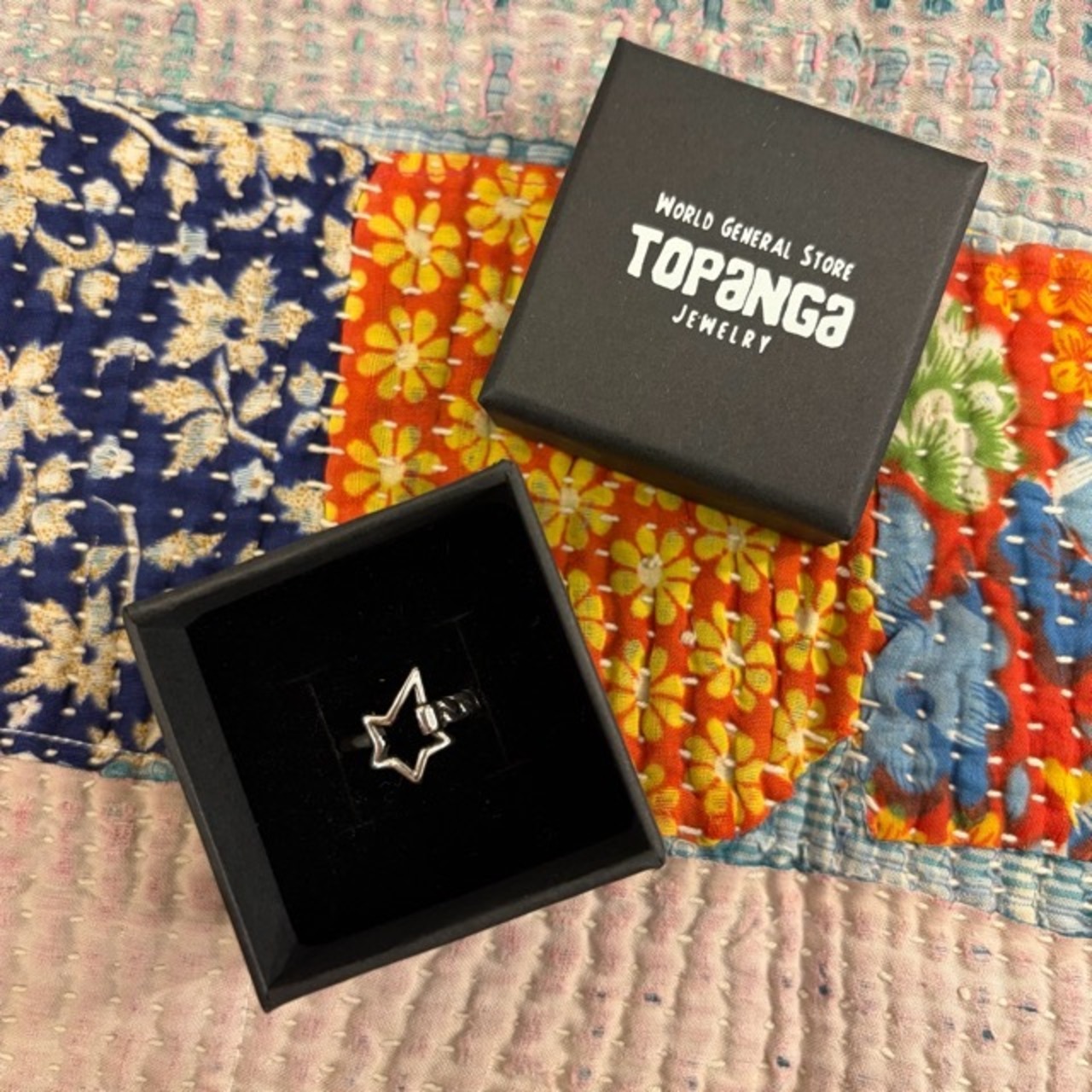 TOPANGA Jewelry　Star chain  ring 　スターチェーンリング　星　指輪　ギフト　Ring　Silver　