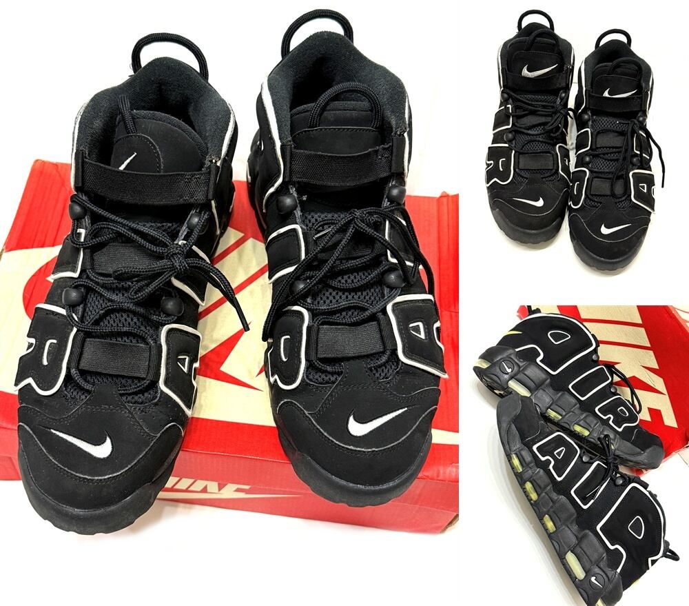 NIKE ナイキ AIR MORE UPTEMPO WHITE BLACK 2020 エア モア アップテンポ モアテン レザー 29 黒 メンズ