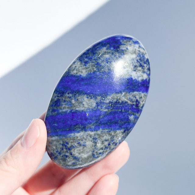ラピスラズリ パームストーン77◇Lapis Lazuli◇天然石・鉱物・パワーストーン