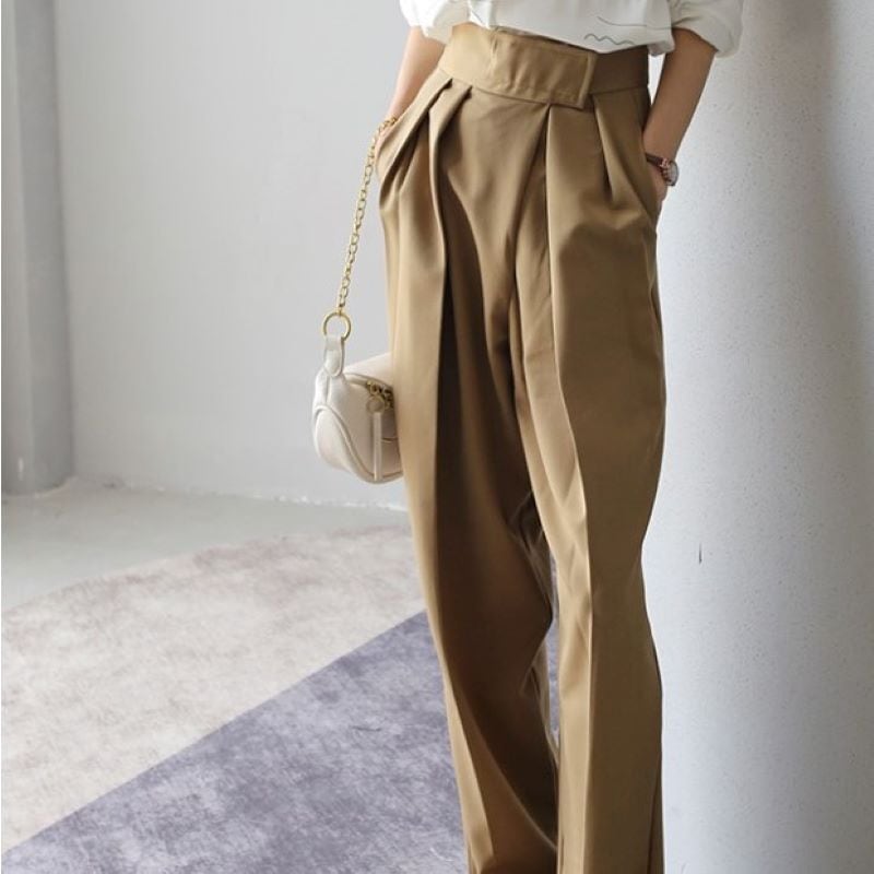 春夏新作 ワイドパンツ レディース ストレートパンツ ロング ワイドパンツ レディース 大きいサイズ パンツ レディース おしゃれ ハイウエスト ボトムス パンツ レディース 春新作 春 春服 夏新作 夏 夏服 春夏 新作 ベージュ ブラック 黒 P68 Kirari きらり