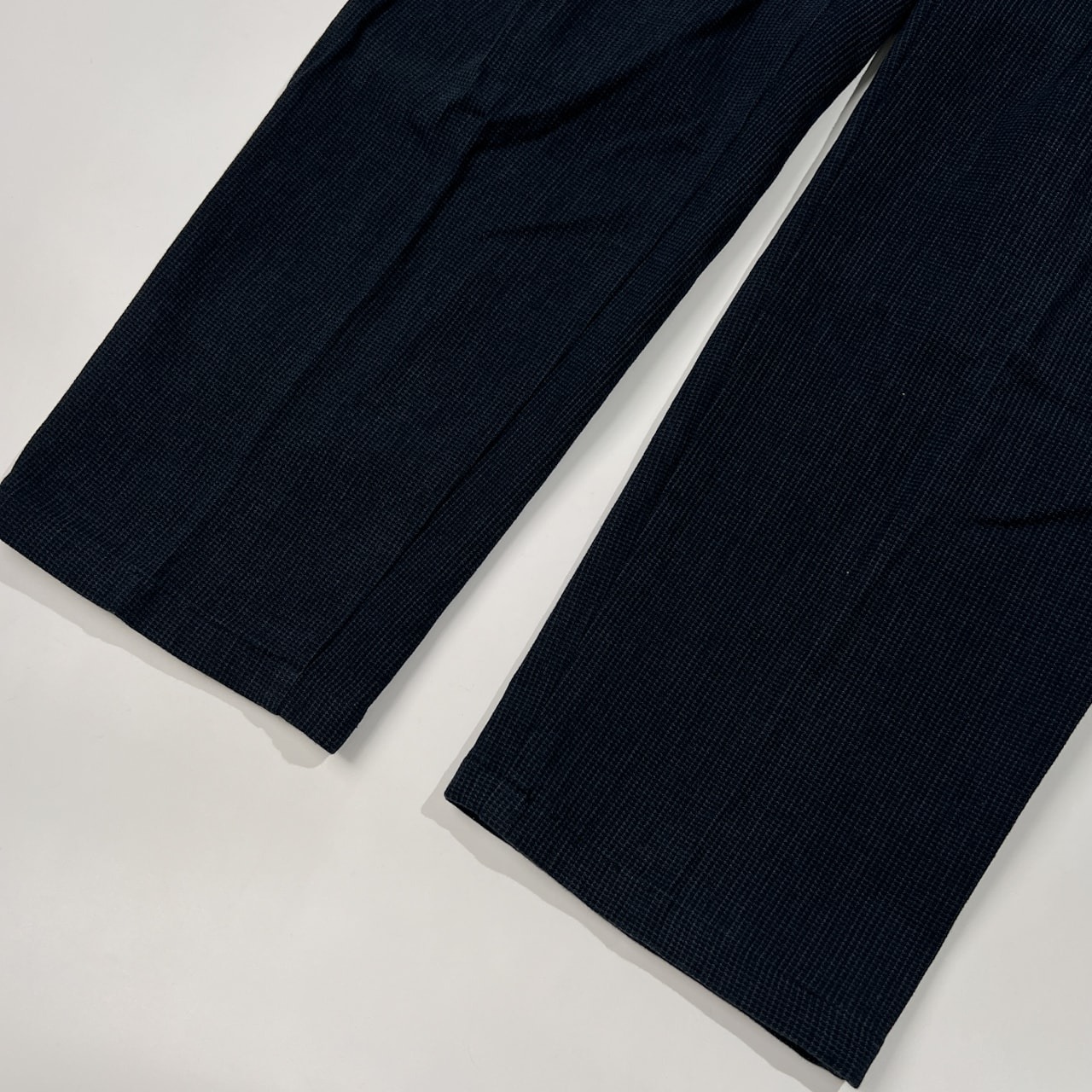 santafe サンタフェ タック スラックス パンツ サイズ 35 /インディゴ系/リヨセル混/日本製