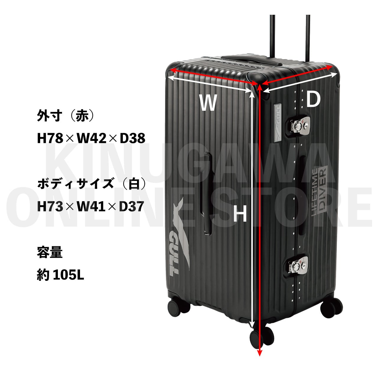 【数量限定】ハードシェルスーツケース GULL スーツケース