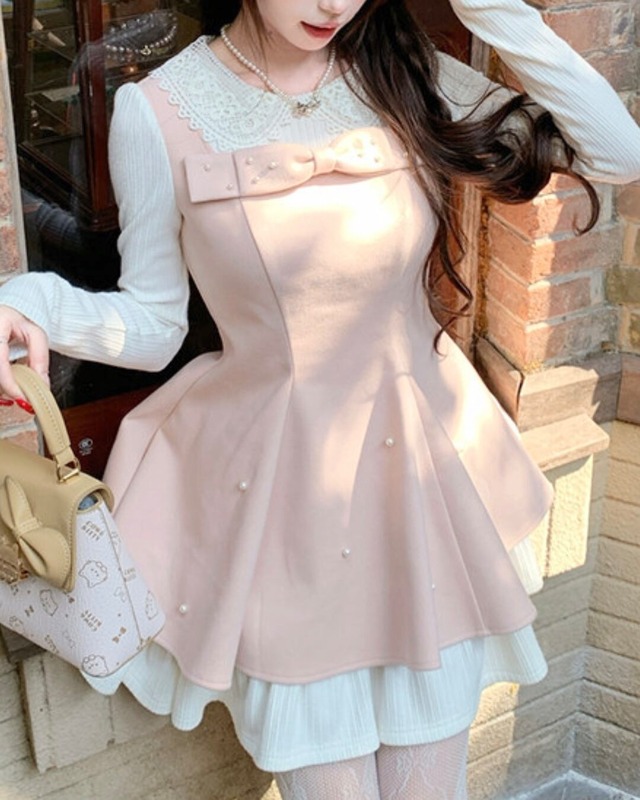 リボンパールプリンセスフレアワンピース 2508519