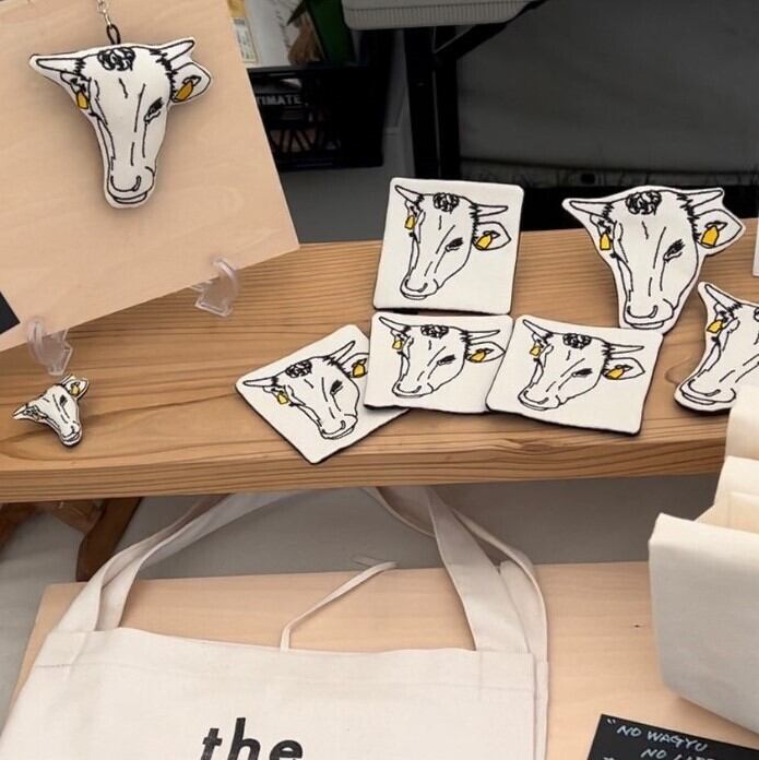 the WAGYU 刺繍キーホルダー ≪ Bigサイズ ≫ | Apparel Creation M4210