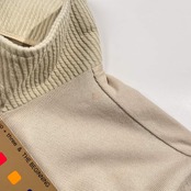 新品 タグ付き G-stage ジーステージ ハーフジップ プルオーバー M/ライトベージュ系 メンズ　