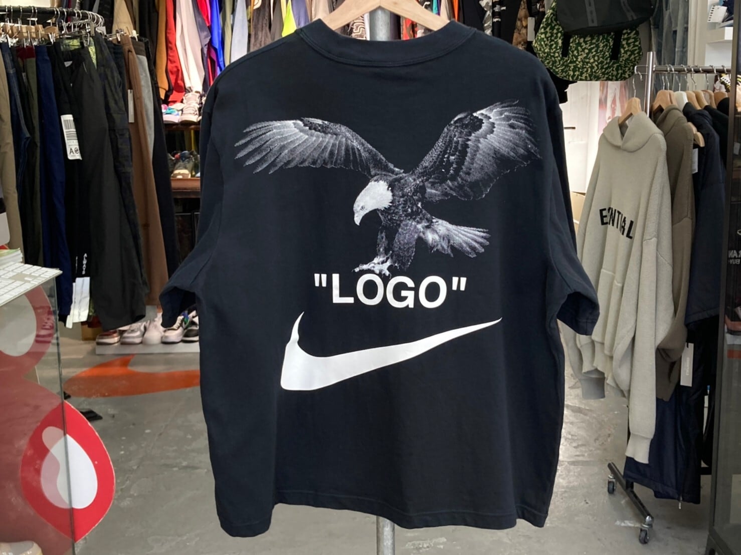 NIKE × OFF-WHITE FOOTBALL COLLECTION MERCURIAL M NRG SS TEE BLACK ...