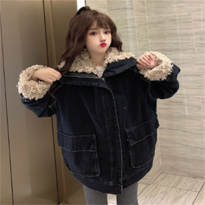 【送料無料】デニムジャケット 2色 ファー ふわふわ もこもこ 無地 フェミニン カジュアル系 こなれ感 秋 30代 40代 レディースファッション 可愛い お出かけ 女子会 デイリーユース お茶会 お呼ばれ 授業参観 ブラック ベージュ