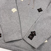 Karl Helmut カールヘルム ワッペン スウェット トレーナー シャツ サイズ M /グレー/ポケット付き