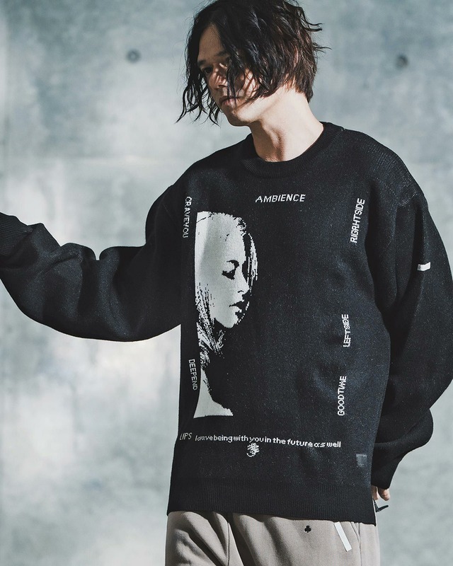 【GLIMCLAP】ガールモチーフニット　(192-039-gla-cf)