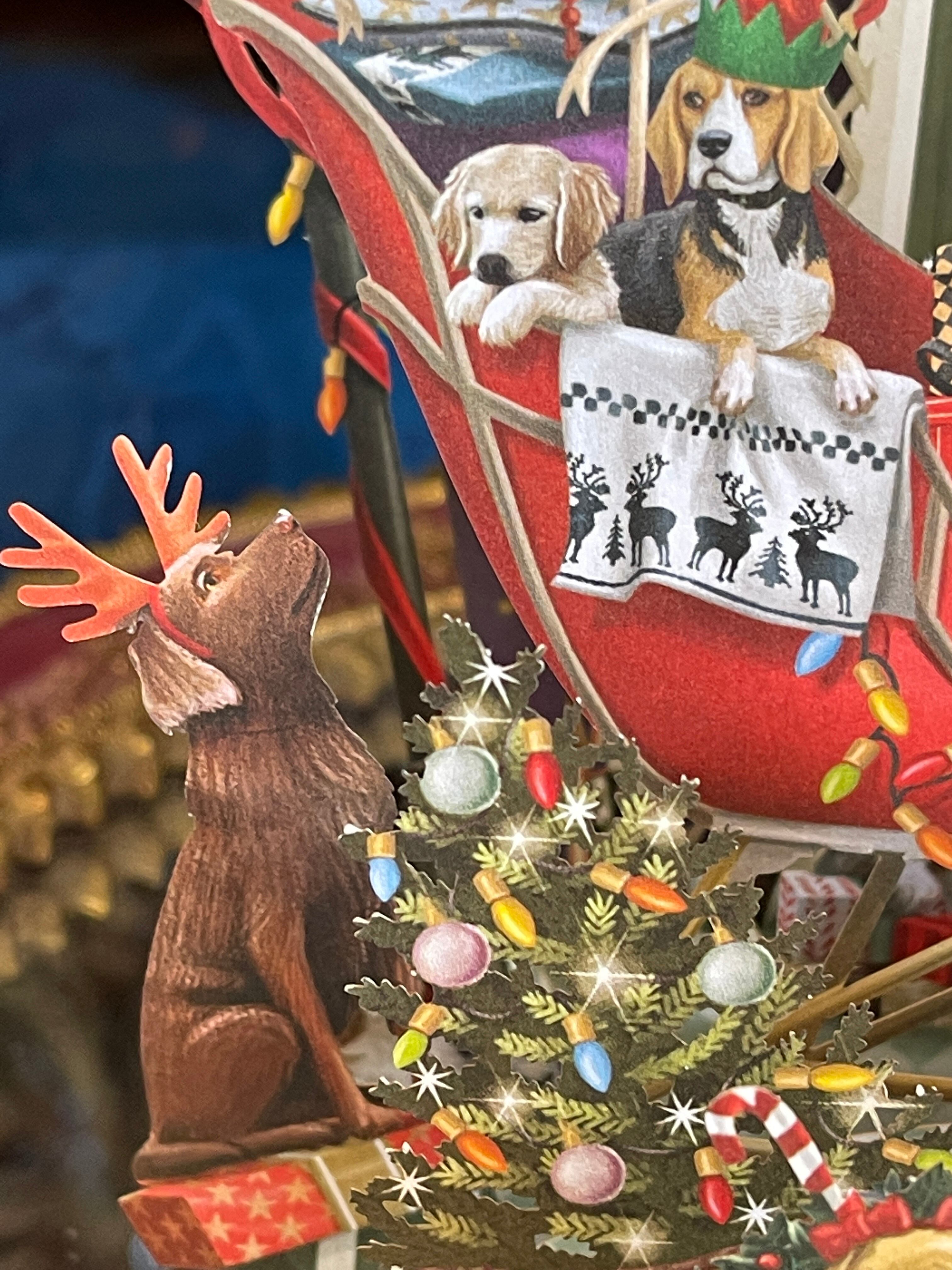 『Me & McQ』子犬たちのクリスマスカード Doggie Noel’ 3D Christmas Card イギリスより