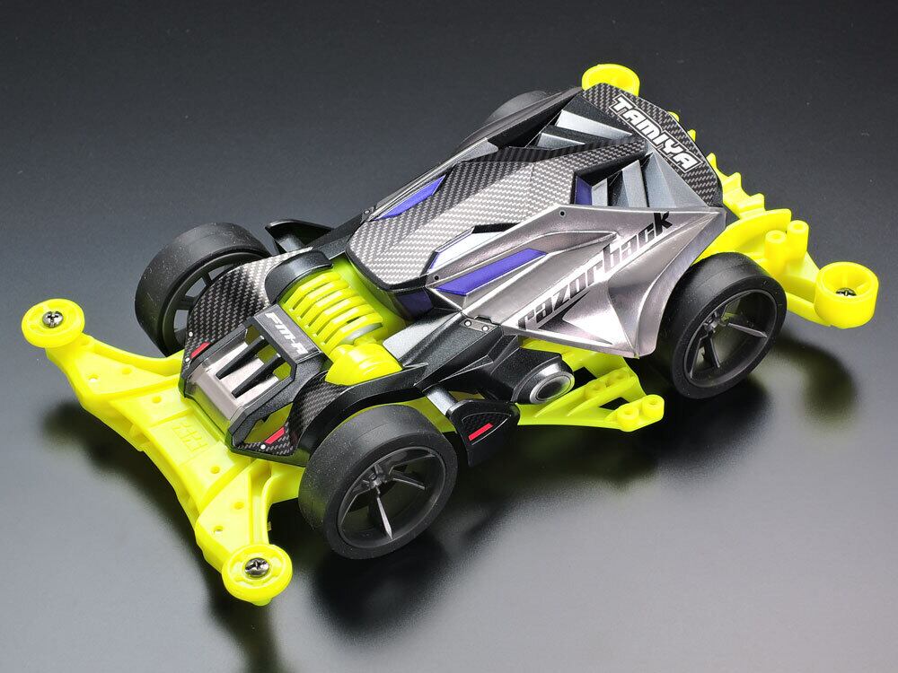 Item No:95494ミニ四駆特別企画（パーツ） FM-A蛍光カラーシャーシセット （イエロー） FM-A FLUORESCENT-COLOR CHASSIS  SET (YELLOW) WEB RACER`S