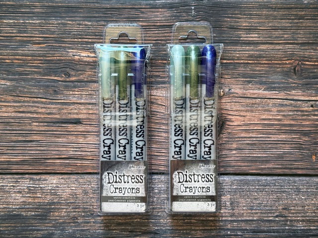 Tim Holtz　ハロウィンパールディストレスクレヨンセット#6　3本入り　Distress Halloween Pearlescent Crayon Set TSHK84358【Tim Holtz（ティムホルツ）-Ranger】[TH-263co]