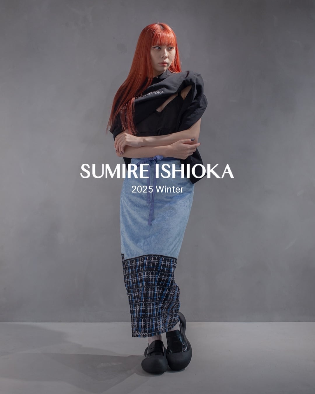 巻きスカート-006 アイスブルー | SUMIRE ISHIOKA