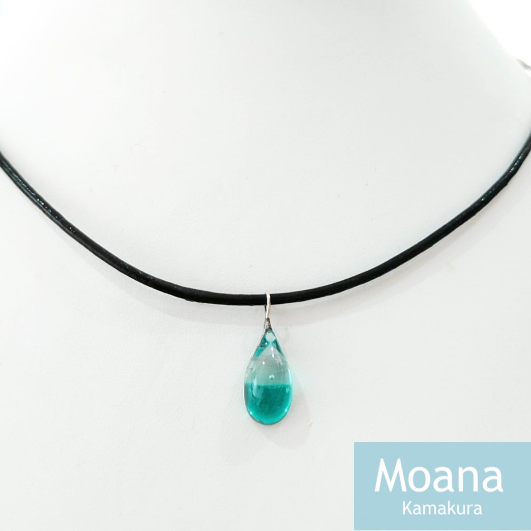 ドロップチョーカー(Natural Brown ) Crystal Emerald | 鎌倉・小町の