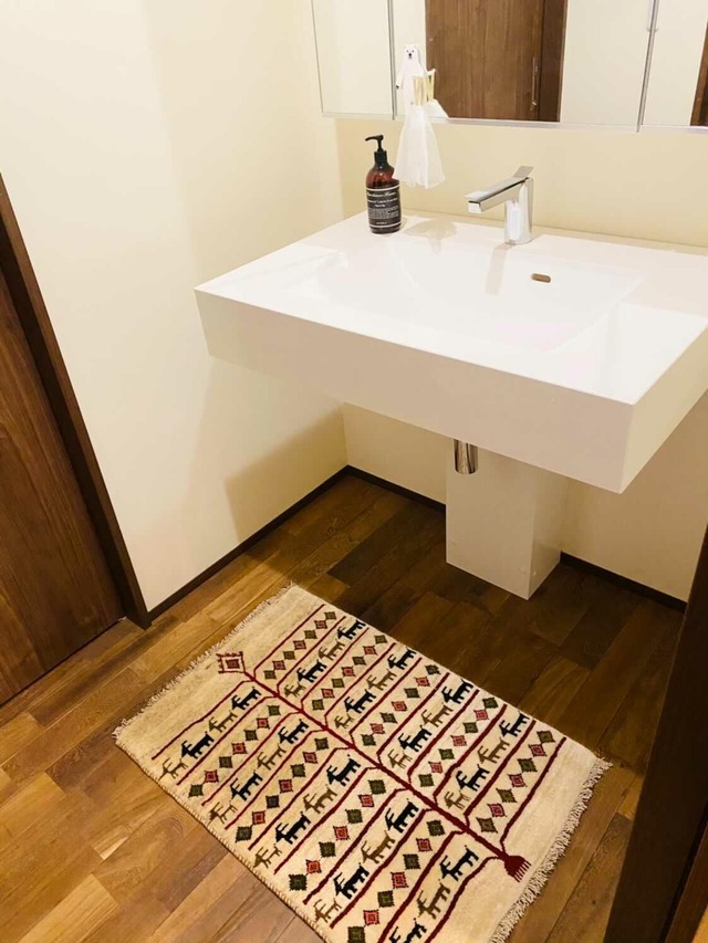 《2020年12月入荷》【No.38】ギャッベ　玄関マットサイズ