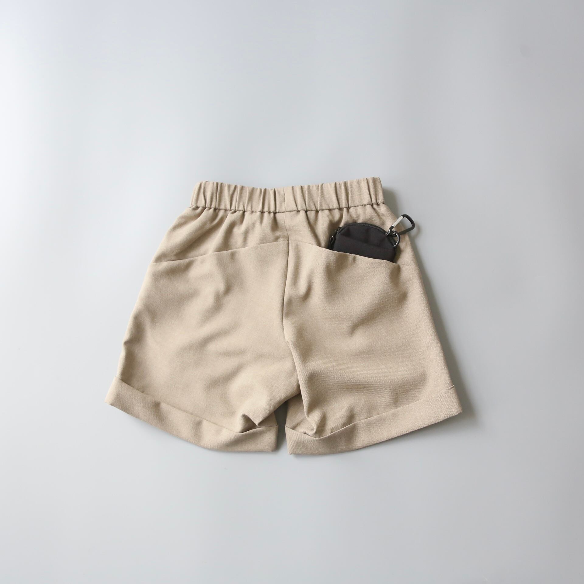 MOUN TEN.(マウンテン)/ polyester canapa 1tuck shorts / khaki / 110・125・140 |  crecer powered by BASE