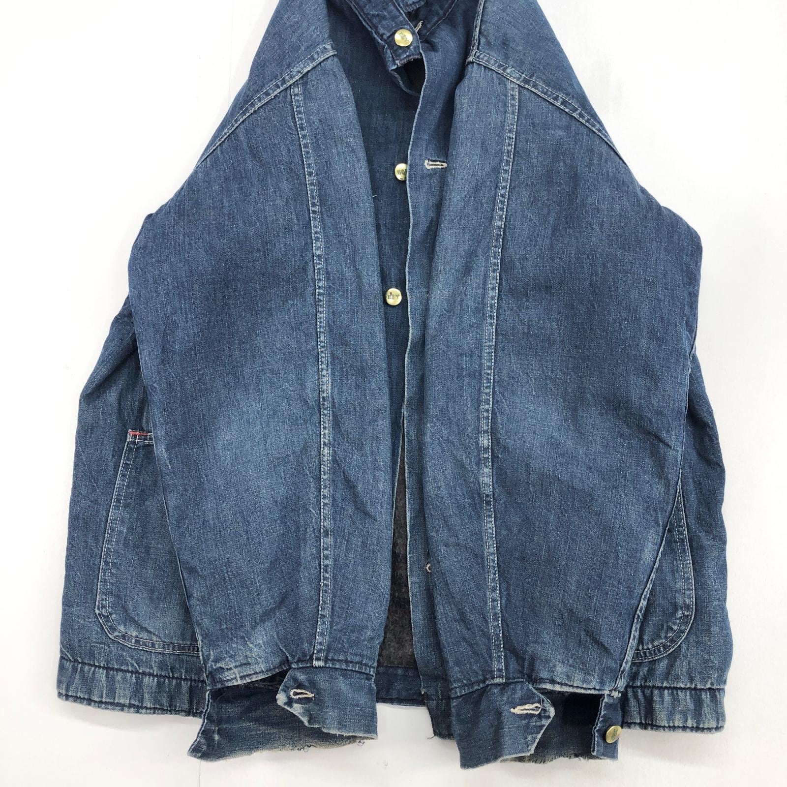 ELY エリー 70年代 USA製 ブランケット付き デニムカバーオール ワーク