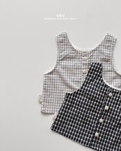 【取寄/韓国直送】ONU  25/SM　チェックノースリーブシャツ