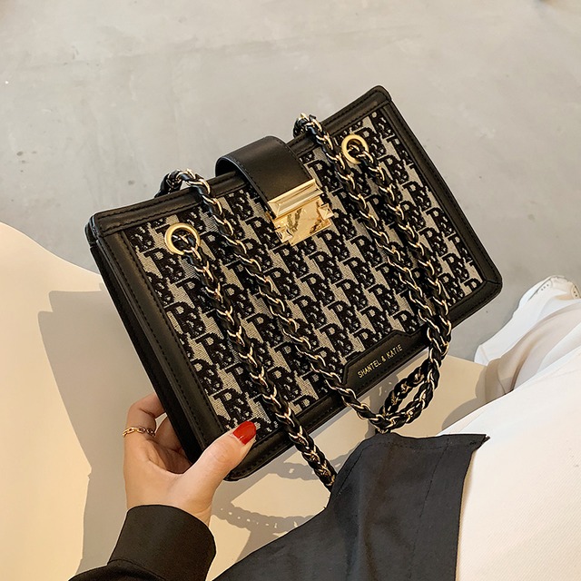 オールマッチスモールバッグ女性バッグ2020新しいトレンディなファッションレトロなワンショルダーメッセンジャーバッグネット赤いチェーンハンドバッグ小さなスクエアバッグ Tiancai_Wing_Bag39628391843