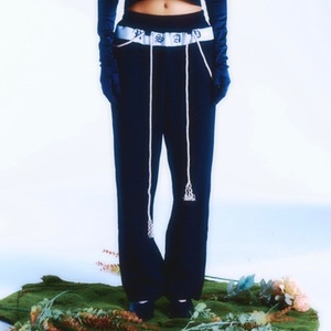 [ROSE APPLE STUDIO] Rope coloring jogger pants - Black 正規韓国ブランド 韓国ファッション 韓国代行 パンツ