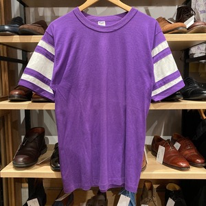Ⓝ1980s CHAMPION FOOTBALL T-SHIRT PURPLE