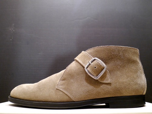 レア8万★JIMMYCHOO ジミーチュウ メンズ スエードレザー チャッカ ブーツ 41 BG★ スニーカー感覚でも着用可能なメンズのチャッカブーツ♪