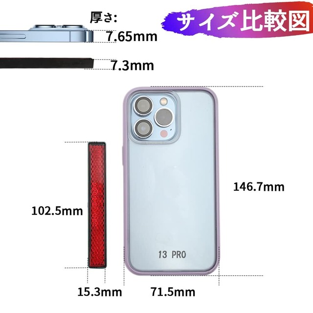 BAR AUTOTECH リフレクター プロテクター 反射板 角型 車 バイク 自転車 船 トラック オートバイ スクーター 家 郵便箱 倉庫 ボート パレードフロート ホーストレーラー ユーティリティトレーラー (05.赤色 - 【102.5 x 7.3 x 15.3mm】- 2セット)