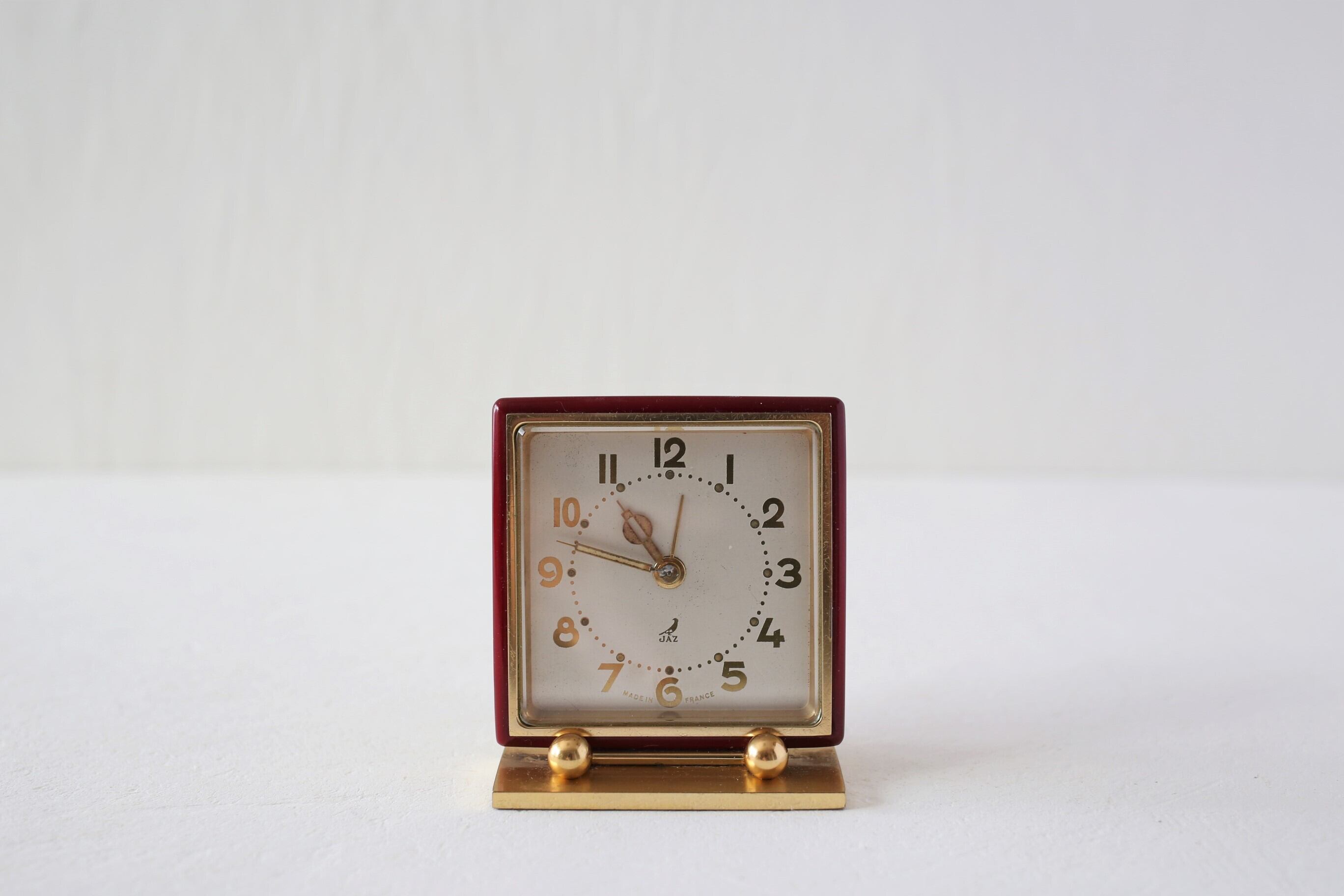 フランス アンティーク ヴィンテージ JAZ 目覚まし時計 『SABLIC』 N-03542