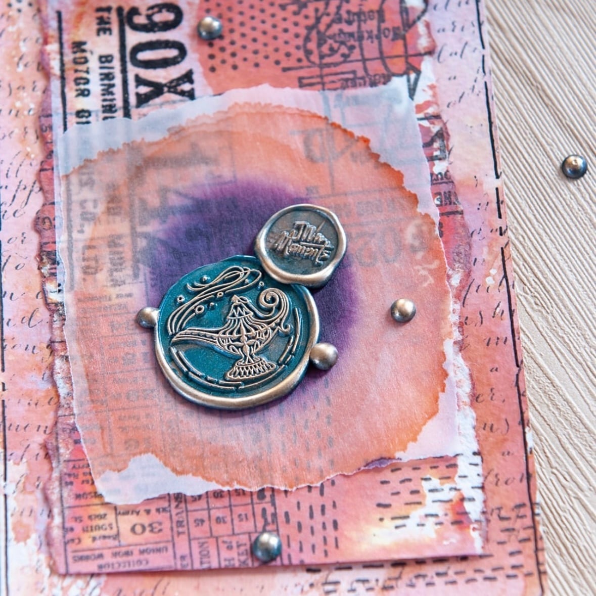 JWu】Wax Seal Stamp │ Aladdin Lamp【25mm】 | シーリングスタンプ
