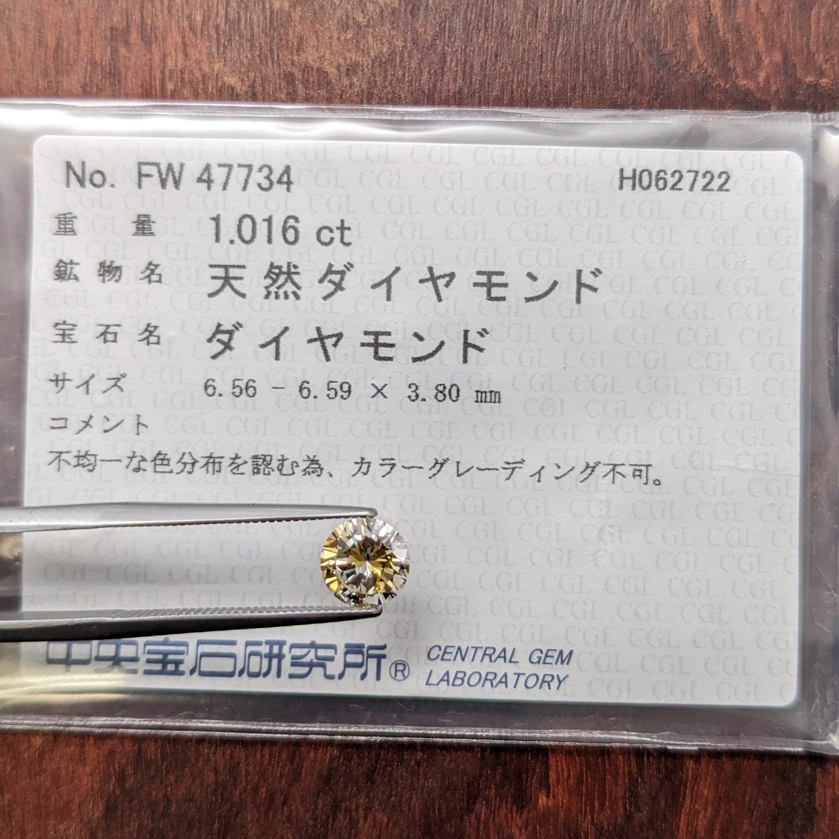 バイカラーダイヤルース【1.016ct】PRO204405 | DiamondAntique