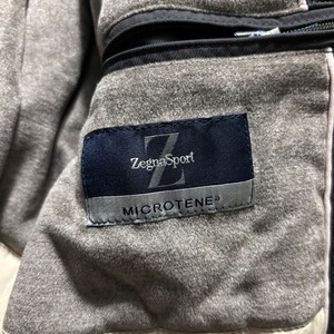 ZEGNA SPORT khaki black technical fabric drizzler jacket