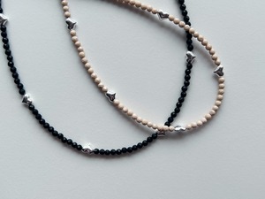 【再入荷予定あり】#203 Heart beads necklace Amlet・TOUKI