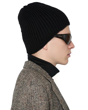 refomed "GRANNY KNIT CAP〔BLACK〕"