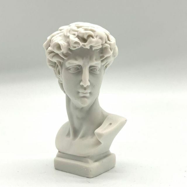 即納】アポロ ダビデ メディチ ギリシャ神話 石膏像 置物 顔 ギリシャ