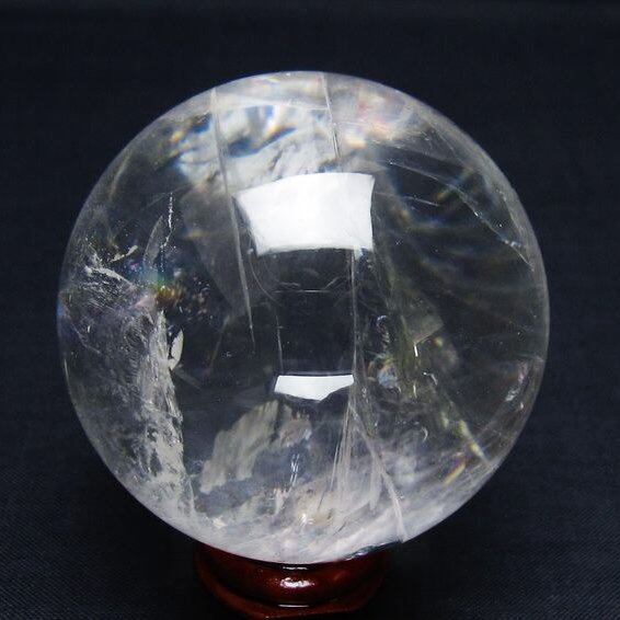 水晶 丸玉 56mm スフィア 置物 水晶玉 一点物 151-9037