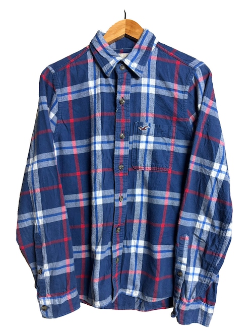 【古着】HOLLISTAR 長袖チェックネルシャツ
