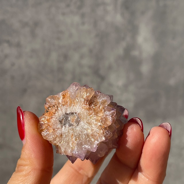 南アフリカ産 カクタスクォーツ｜淡色ラベンダーのきらめき