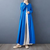 プリーツアクセント シャツワンピース  00357