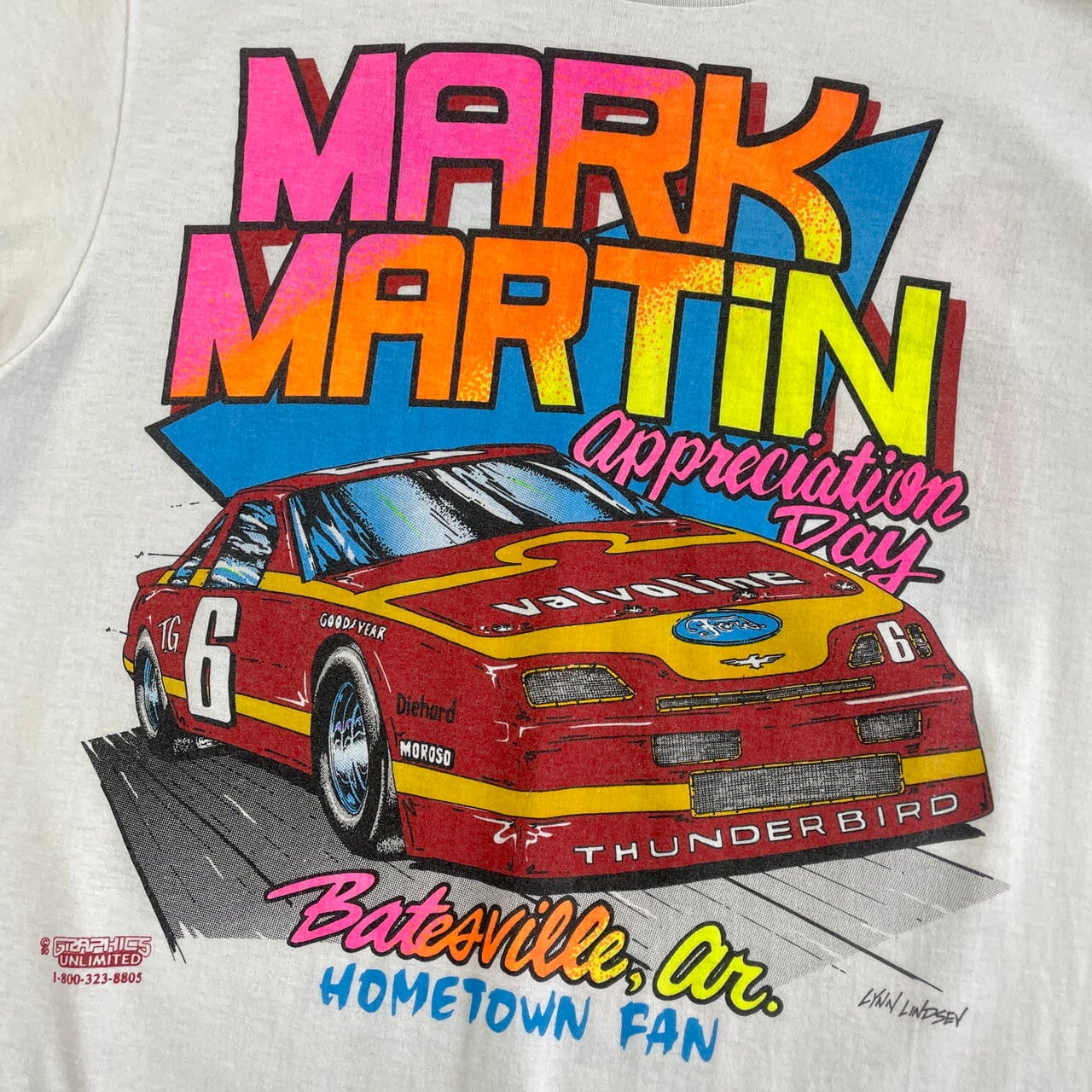 80年代 MARK MARTIN レーシング 両面プリントTシャツ メンズM ...