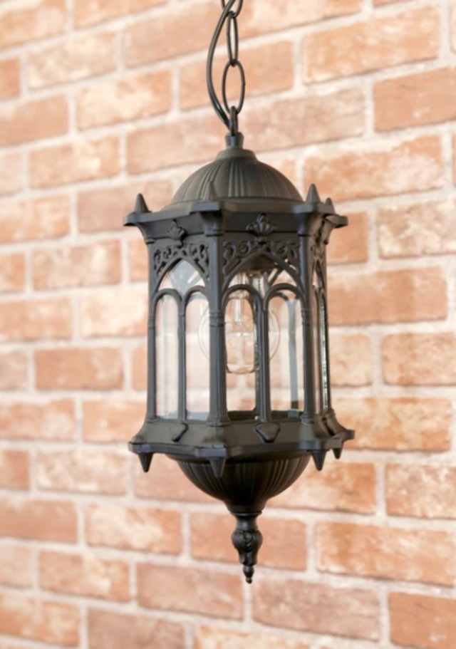 【吊照明】アベニューペンダントランプ［オリエンタル（1灯）］＜E26/梨型＞  [カラー: ブラック]