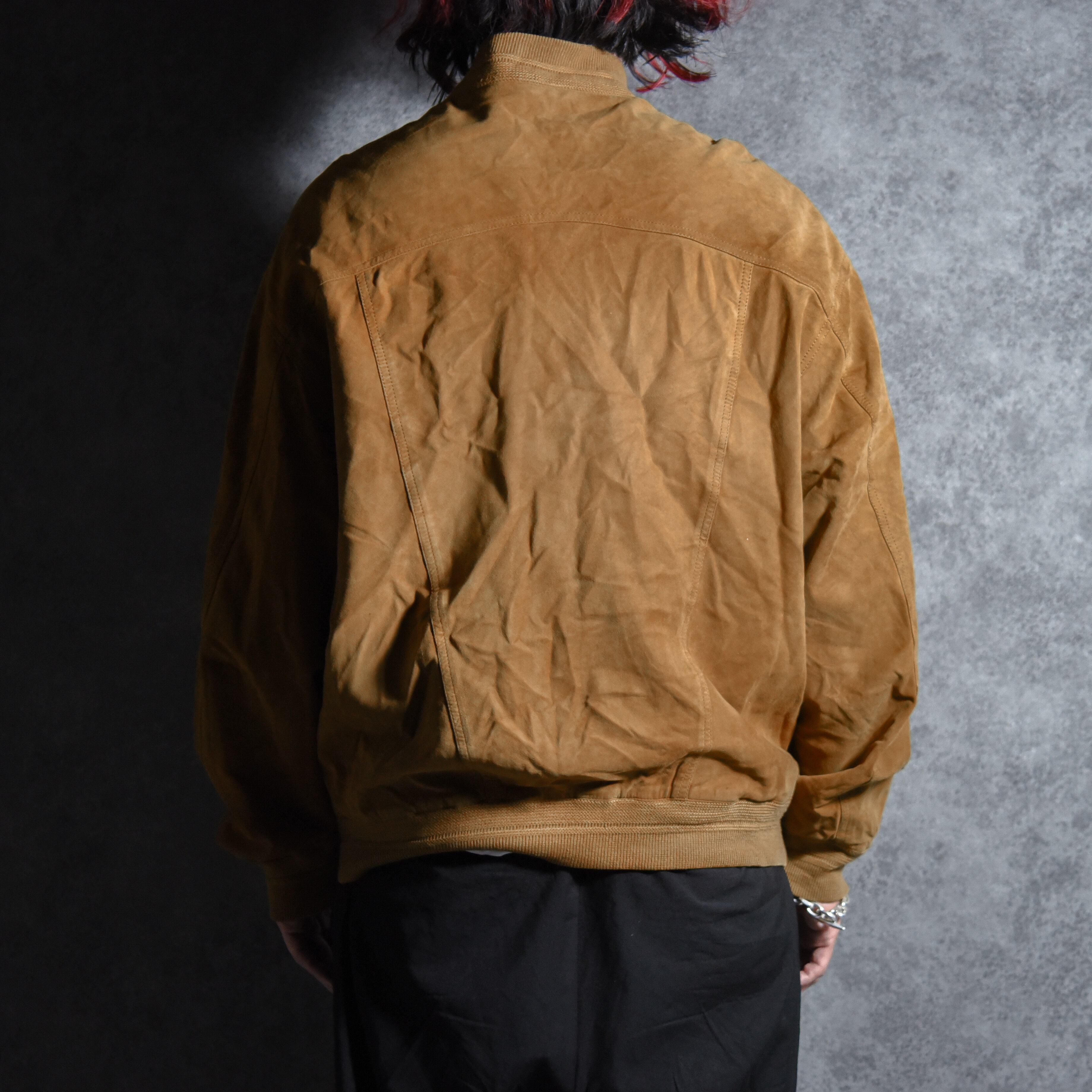 80-90s YVES SAINT LAURENT Suede Leather Jacket イブサンローラン