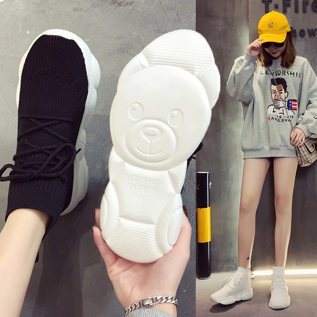 ソックススニーカー 韓国ファッション 厚底 靴下スニーカー スニーカー ソールにクマ インスタ映え レディース Dct レディースファッション通販 Mask エムエーエスケー 大人可愛い韓国ファッション ソックススニーカー 韓国ファッション 厚底 靴下スニーカー スニーカー ソールにクマ インスタ映え レディース Dct レディースファッション通販 Mask エムエーエスケー 大人可愛い韓国ファッション