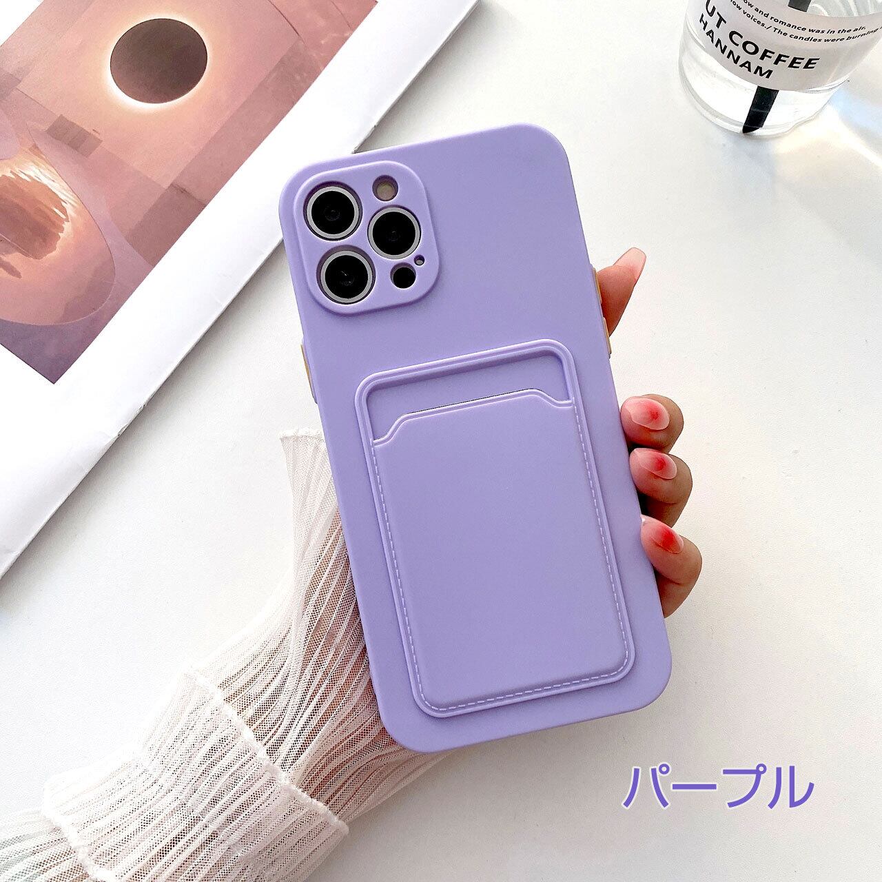 iphone13対応】 カードホルダー付 便利 おしゃれ 耐衝撃 カメラレンズ